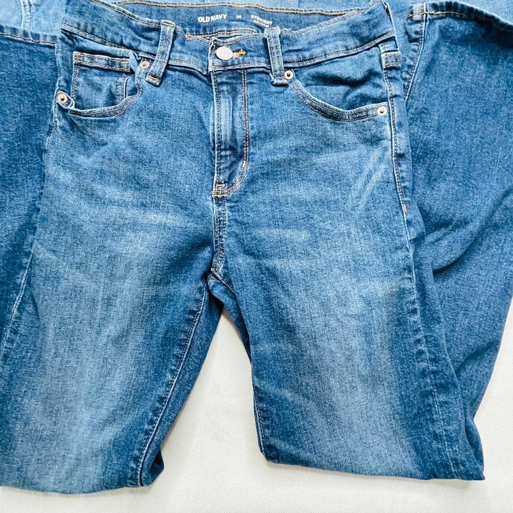 Old Navy Kids Jeans Lot 3 Pairs Size 14 Boys Skinny Bootcut Straight Blue Denim
